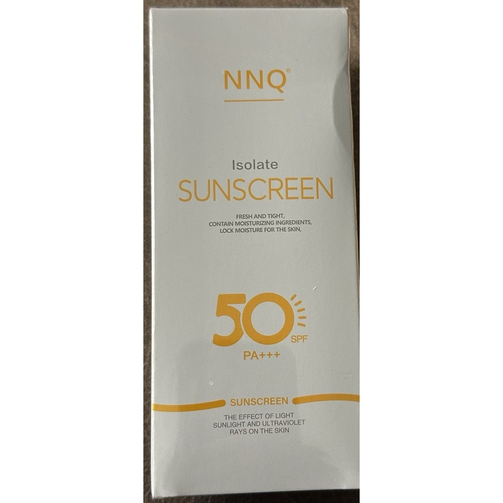 NNQ Isolate Sunscreen SPF 50 PA+++ Moisturizing Face and Body 60g New